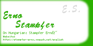 erno stampfer business card